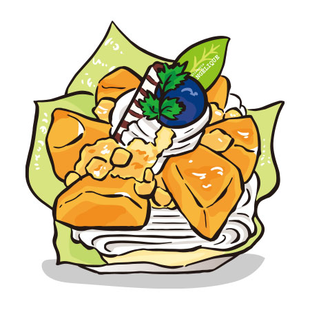 メロンたっぷりバニラシフォン