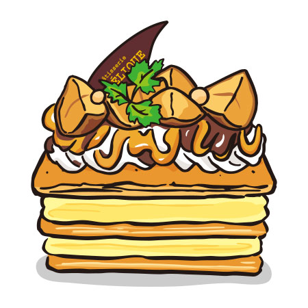 栗のミルフィーユ